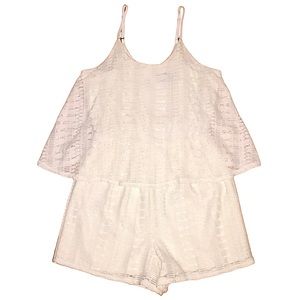 White Lace Romper sz S